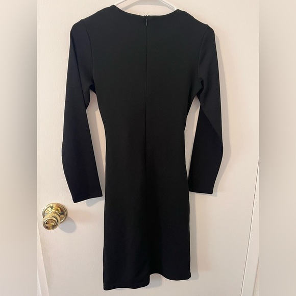 The Editors Market Dress Black Ribbed Long Sleeve XS - Picture 6 of 10